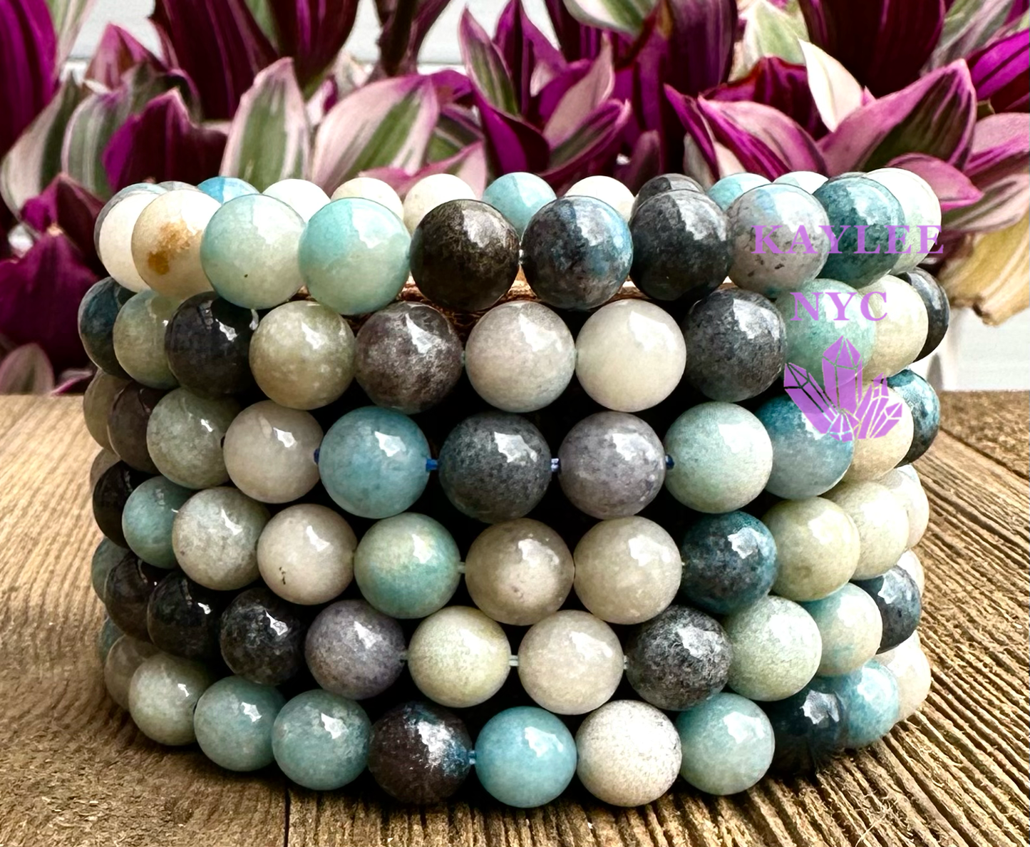 Natural Trolleite 7.5” Crystal Stretch Bracelet 8mm Healing
