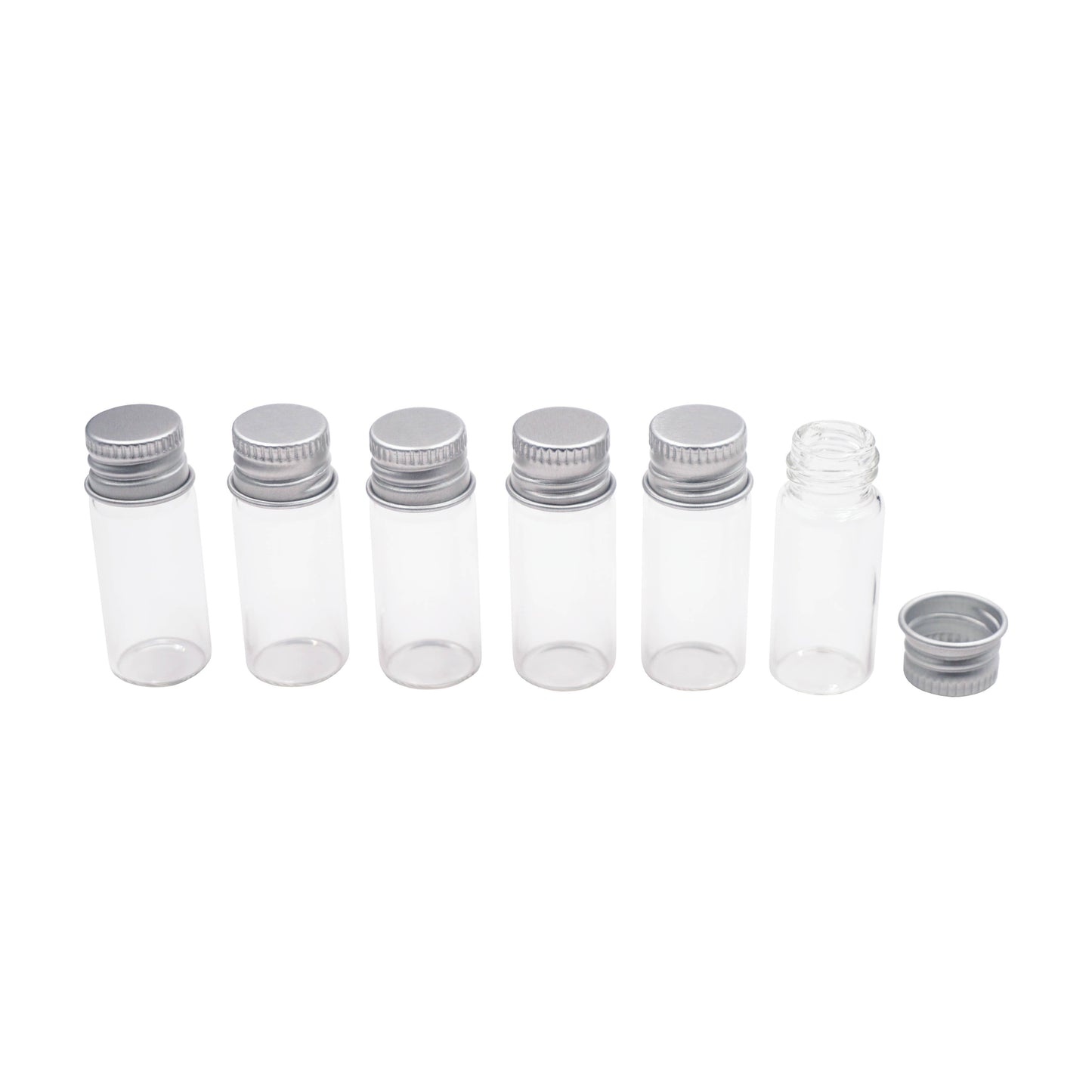 Small Glass Bottle w/ Screw Cap: BO-017 2.5cm x 5cm (3-ct)