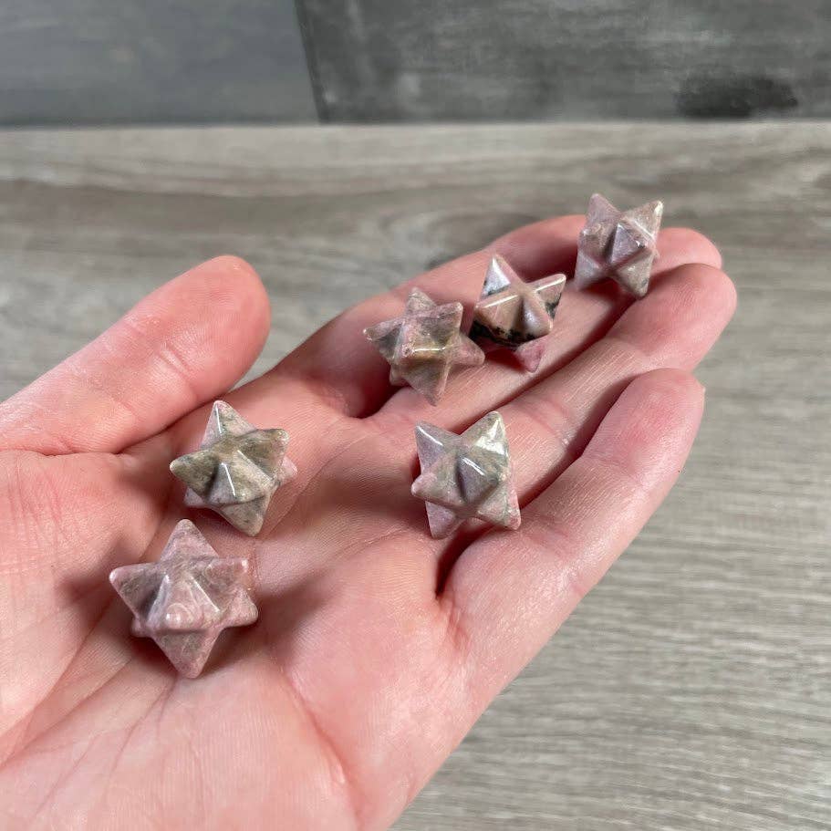 Gemstone Merkaba Star Sacred Geometry Crystal – 1/2 Inch: Clear Quartz