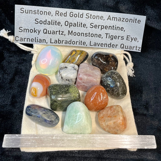 Keepers Korner Top Crystal Picks - 12 Assorted Tumbled Stones