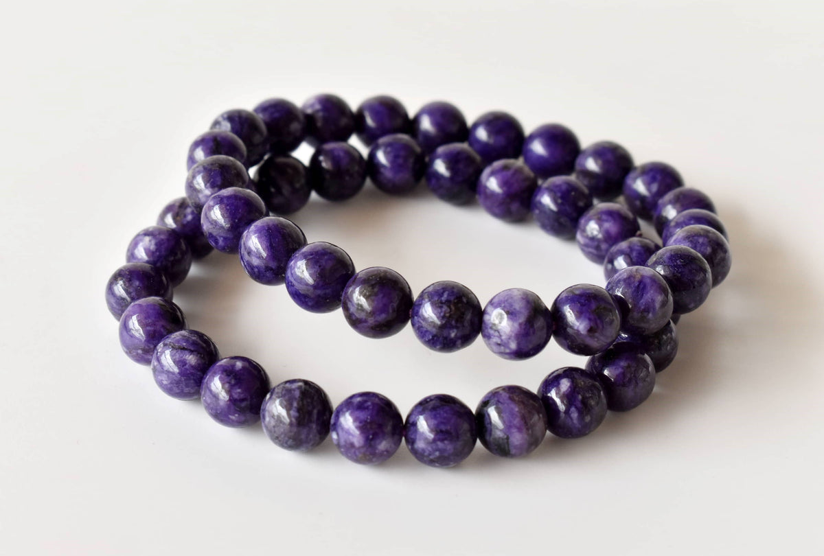 Healing Bracelet | Charoite Bracelet | Gemstone Bracelet: 8mm