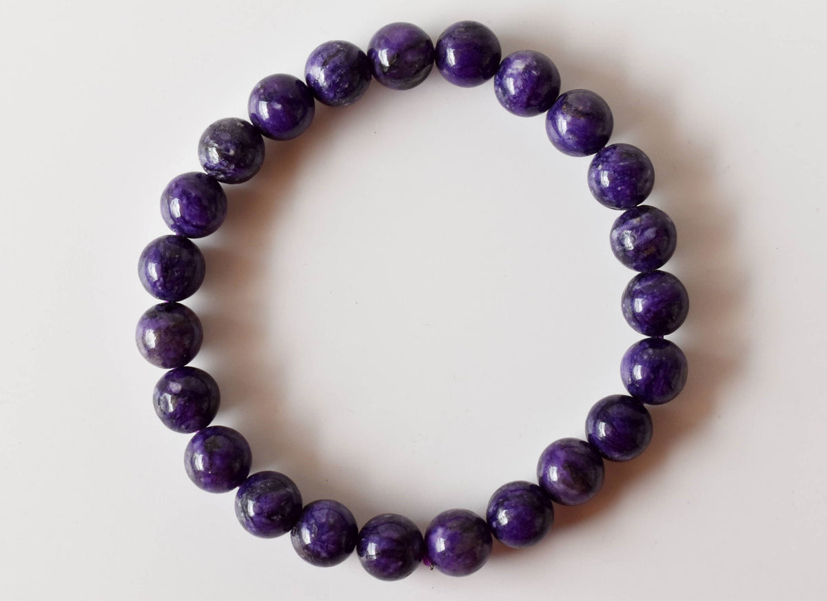 Healing Bracelet | Charoite Bracelet | Gemstone Bracelet: 8mm