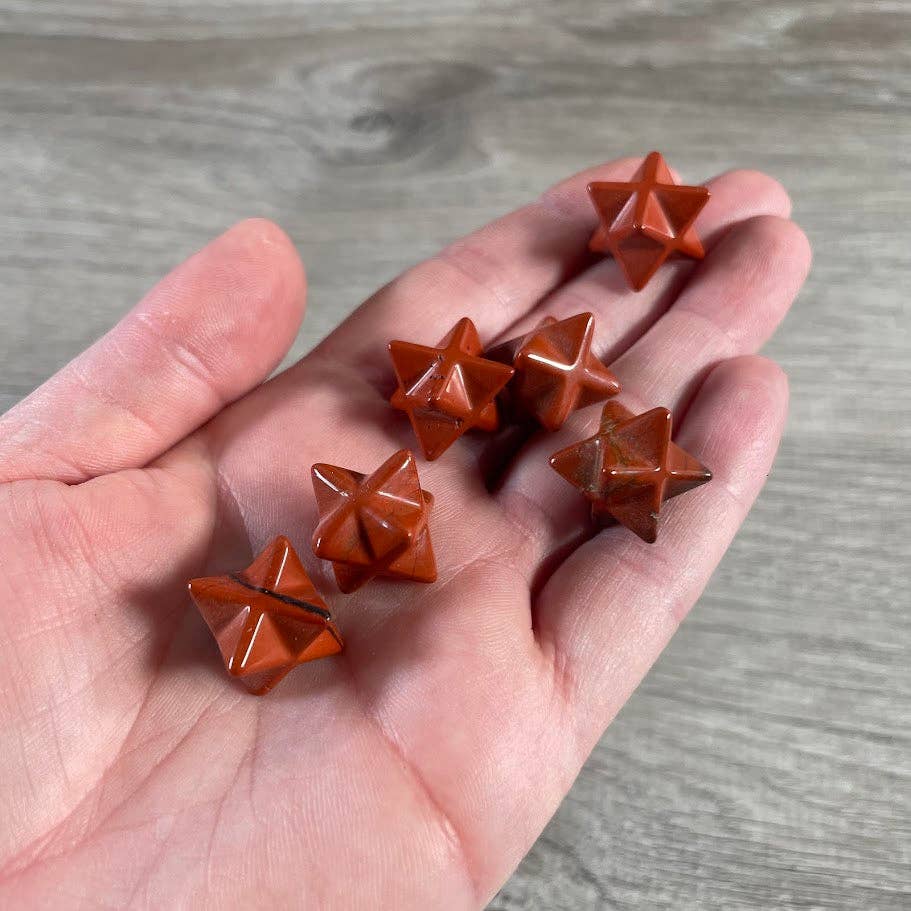 Gemstone Merkaba Star Sacred Geometry Crystal – 1/2 Inch: Obsidian