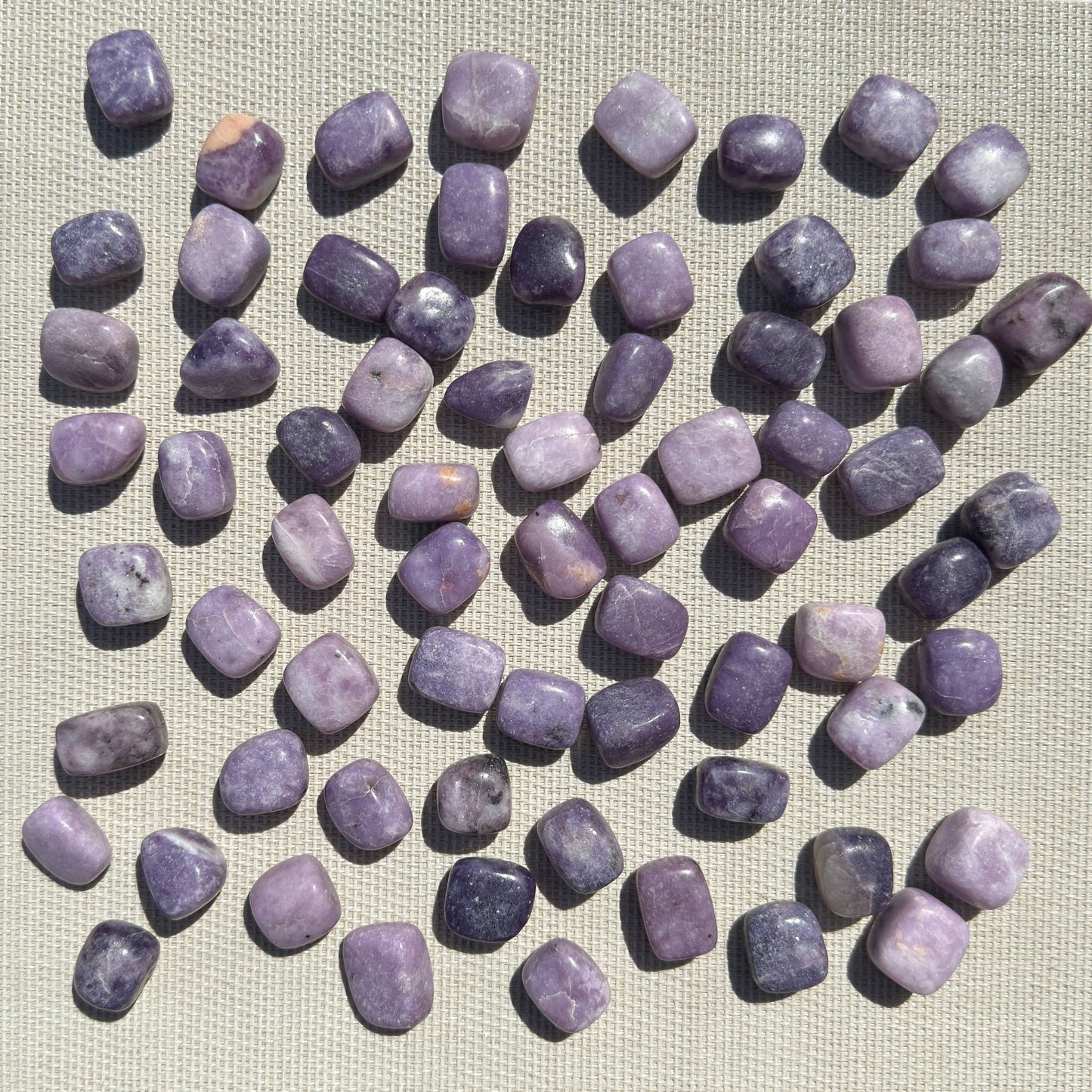 Wholesale Lot – 2 lbs Natural Lepidolite Tumble Crystals