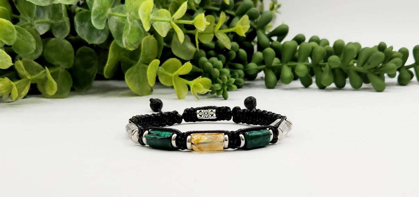 TRANSFORMATION - Unisex/Men's Adjustable Bracelet 8"-9.5"L : OPTION #1: Bracelets Only