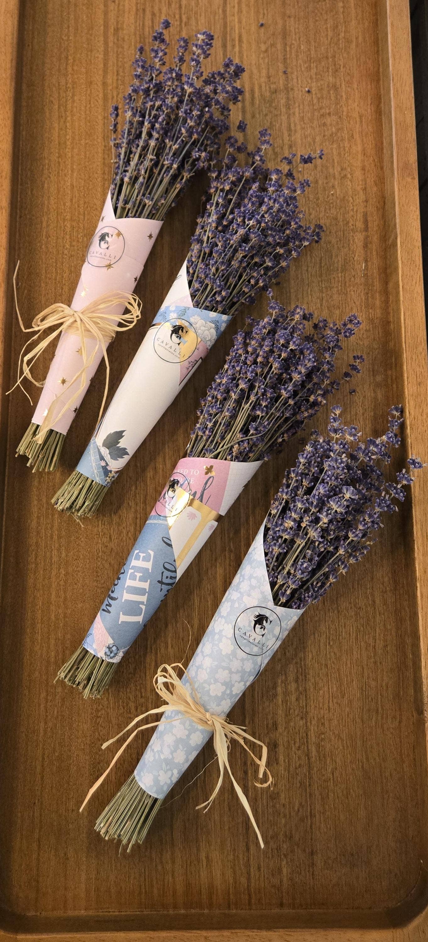 Lavender Posy Bouquet - Farm-Grown Dried Lavender: Purple