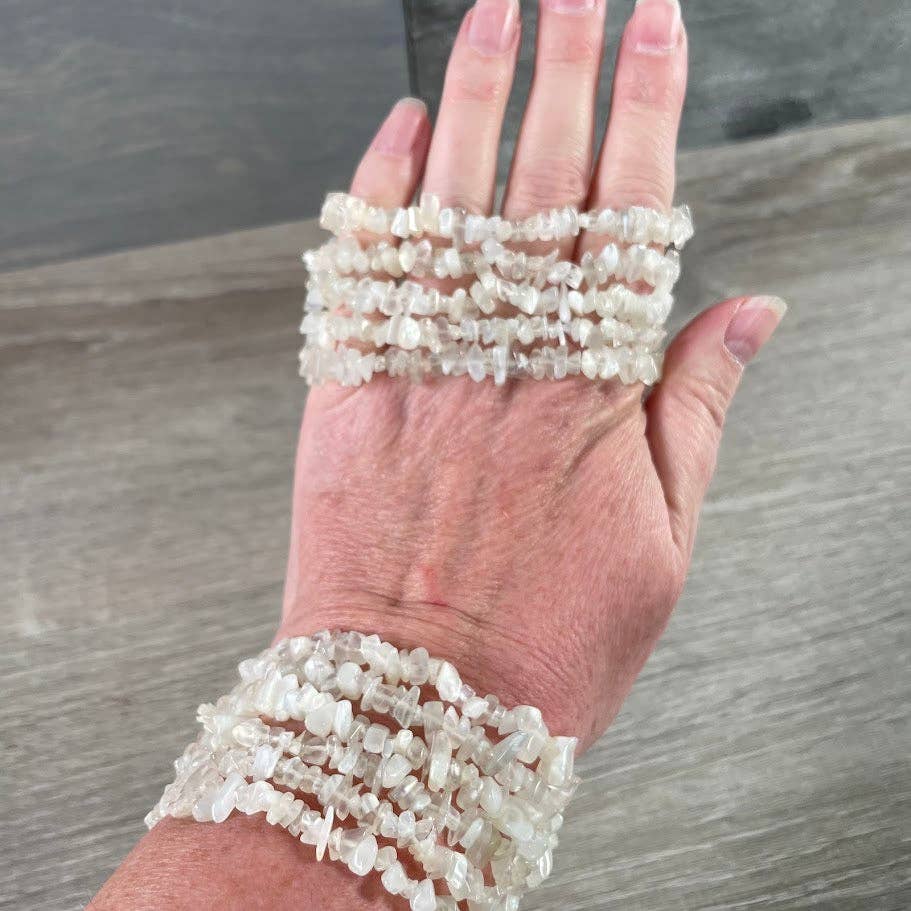 Gemstone Chip Bracelets – Common Crystals in Bulk Wholesale: Rose Quartz