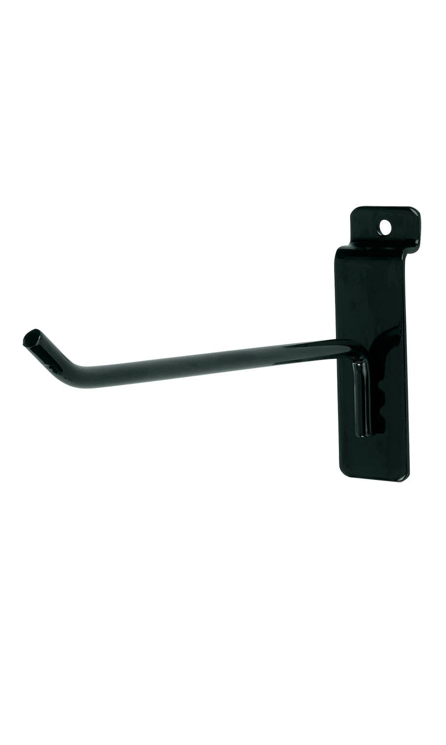 Black Peg Hook for Slatwall: 4 inch