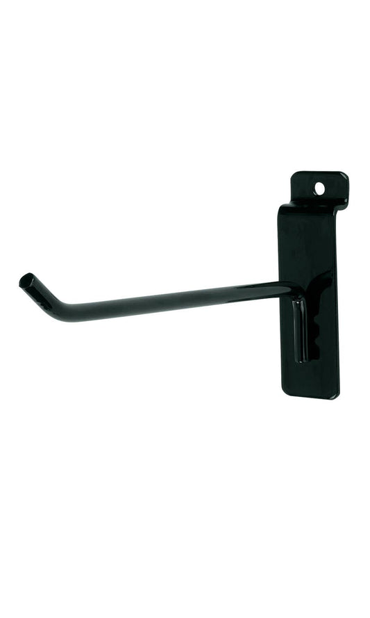 Black Peg Hook for Slatwall: 4 inch