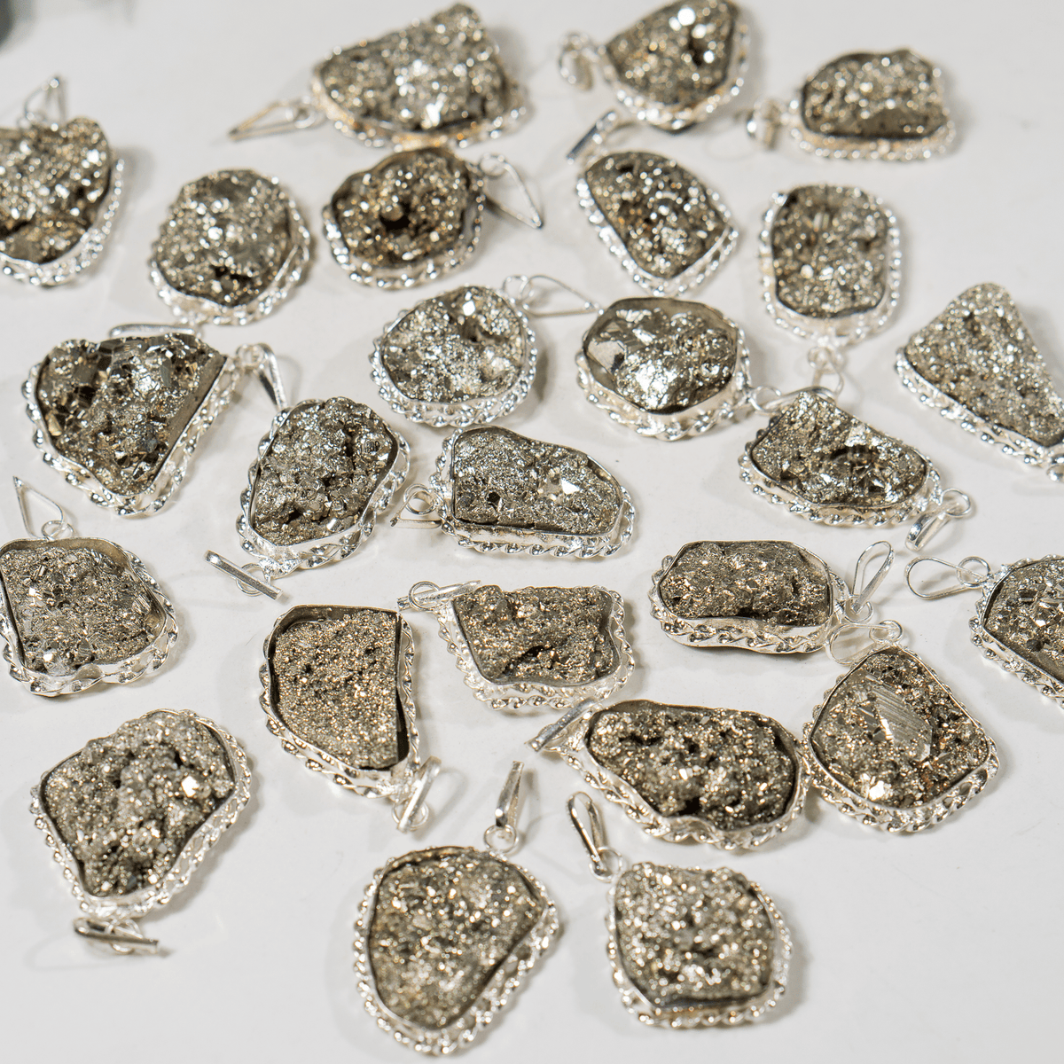 Crystal Pendant | Pyrite Necklace | Wealth Protection