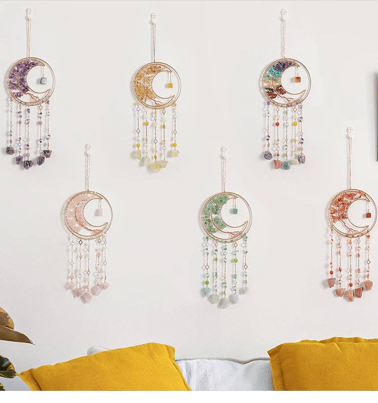 Simple Tree of Life Crystal Hanging Suncatcher 8ZA7HLS06: Colorful