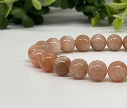 Sunstone  Stretchable Bracelet 8mm Beads: Bracelets Only
