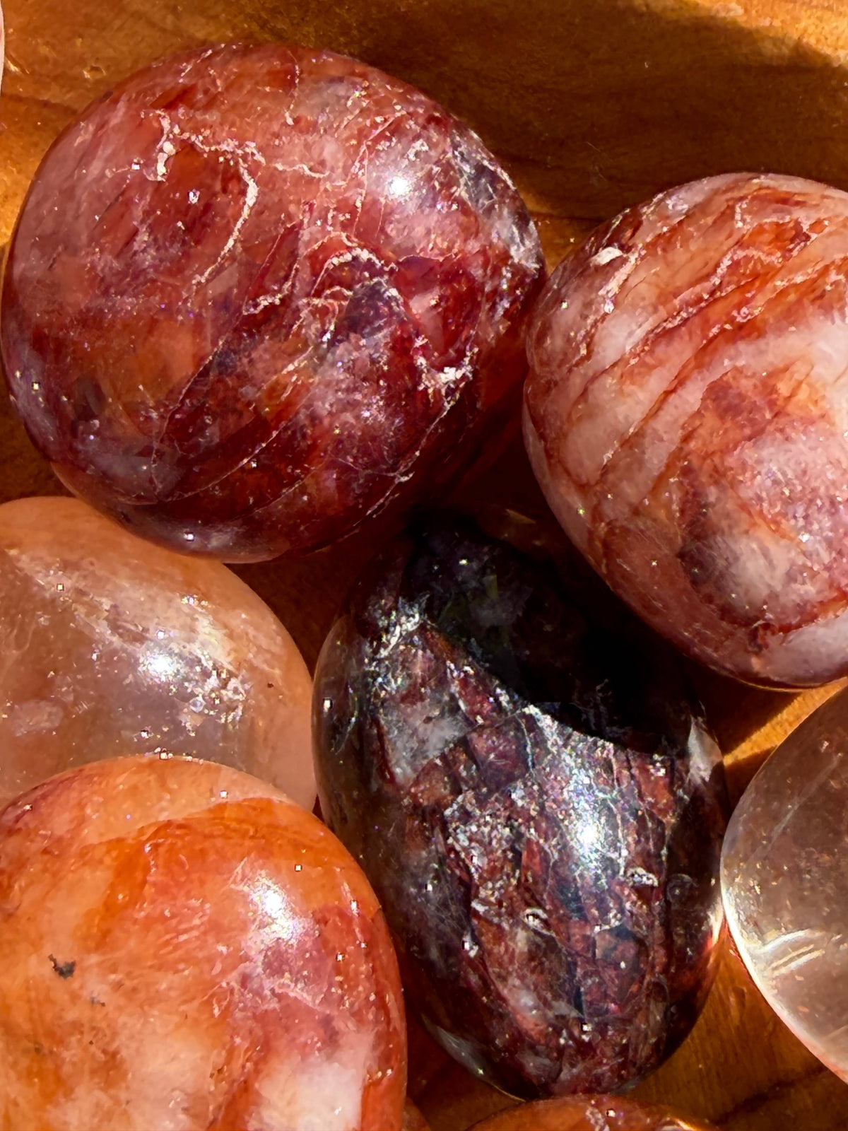 2 Lbs Natural Hematoid Tumble Healing Energy