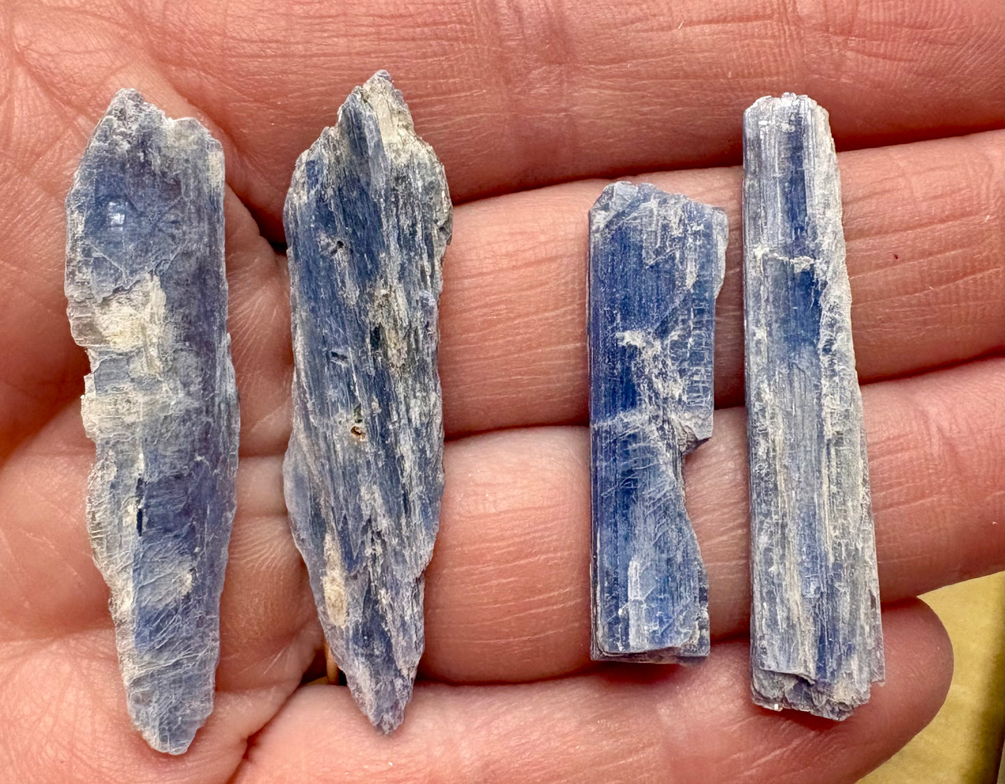 Blue Kyanite Blades - Raw/Rough set of 4