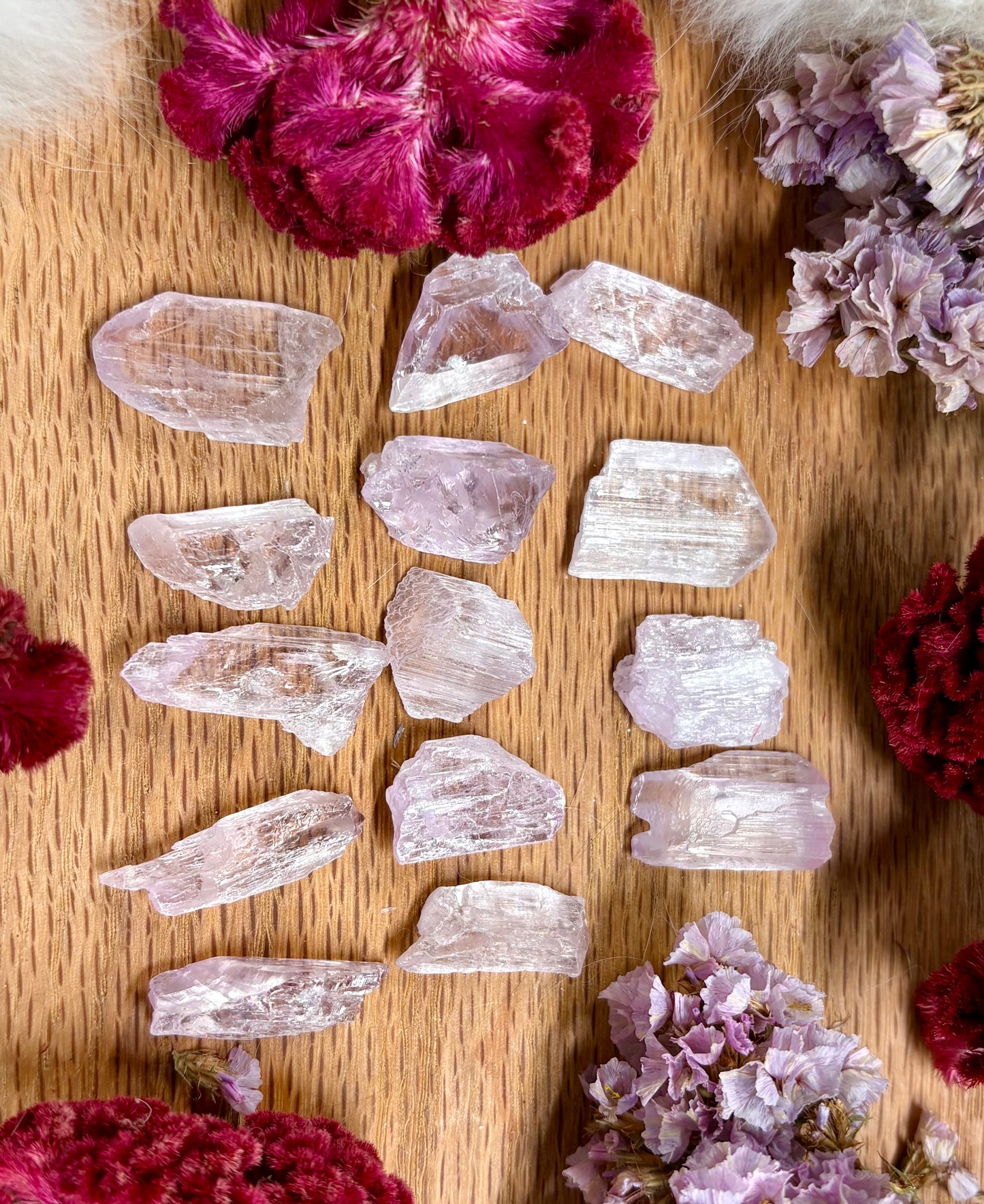 Kunzite Natural Raw Gem Small Specimens
