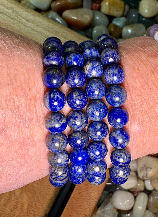 Lapis Lazuli Natural 8mm Bead Bracelet