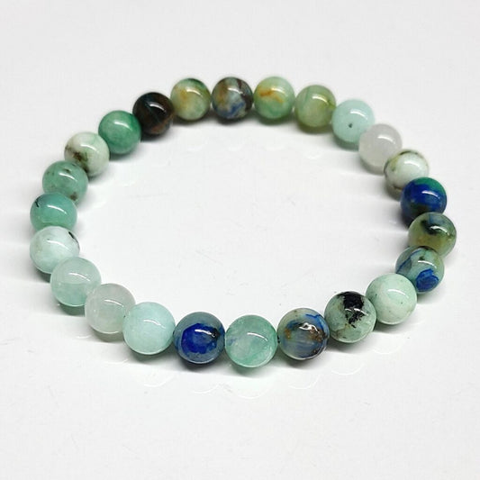 Natural Azurite 8mm Crystal Bracelet