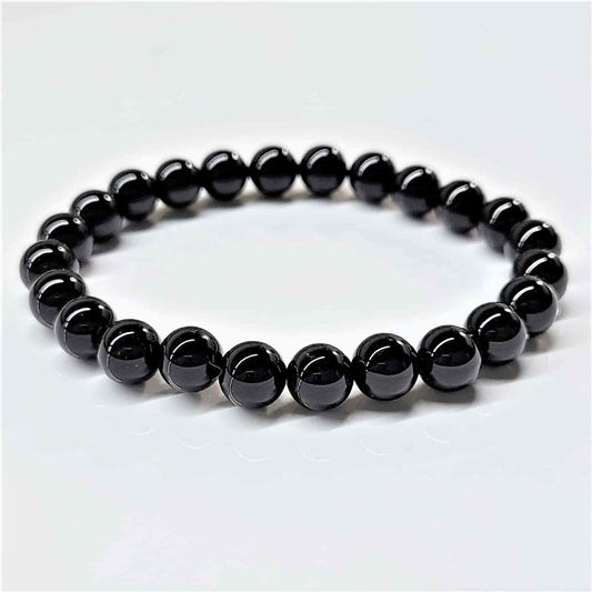Black Onyx 8mm Bead Bracelet