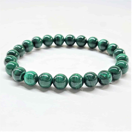 Malachite 8mm Bead Bracelet