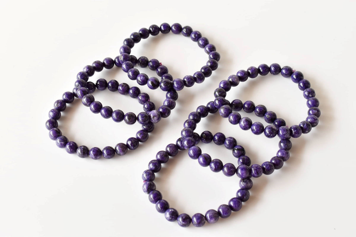 Healing Bracelet | Charoite Bracelet | Gemstone Bracelet: 8mm