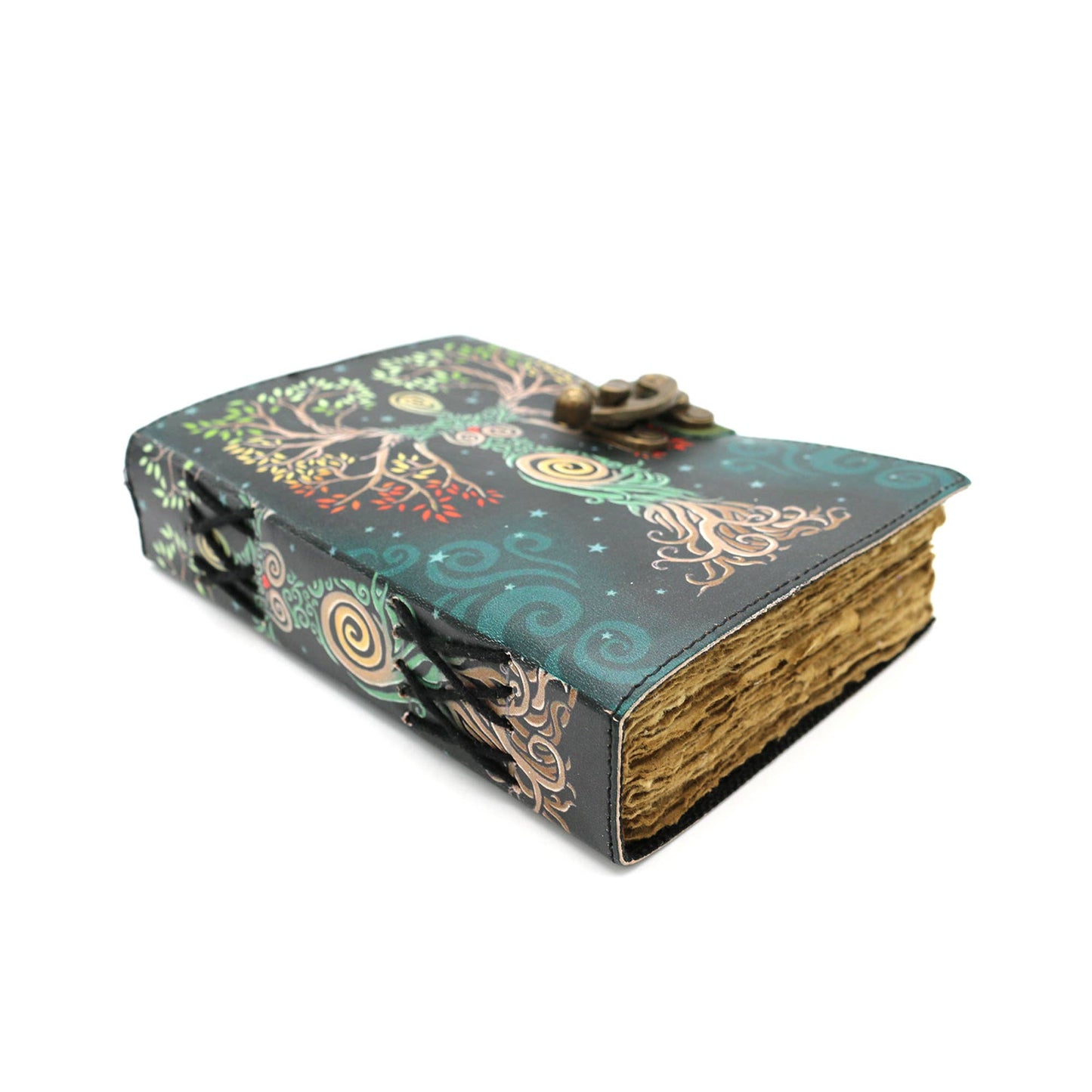 Blank Leather Journal - Embossed Goddess of Life (5 x 7 in.)