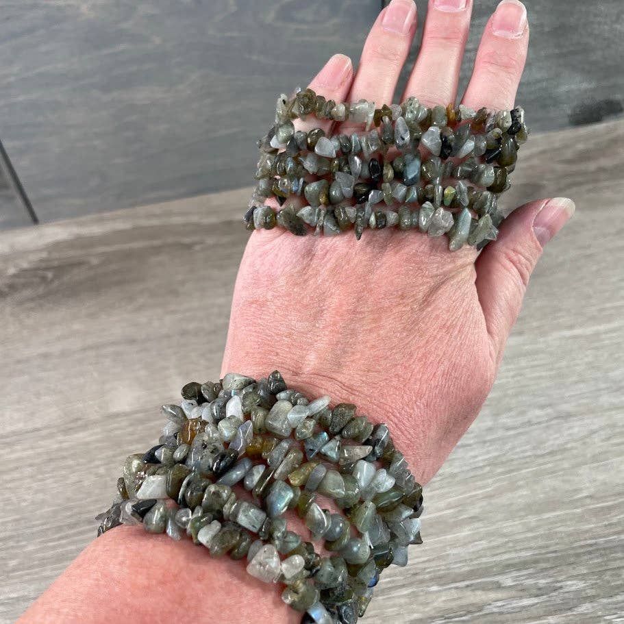 Gemstone Chip Bracelets – Common Crystals in Bulk Wholesale: Moss Agate