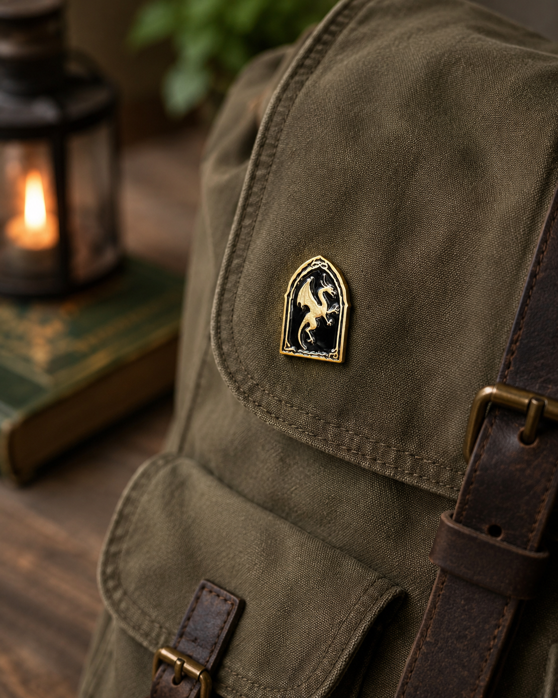 Ancient Wyvern Crest Pin