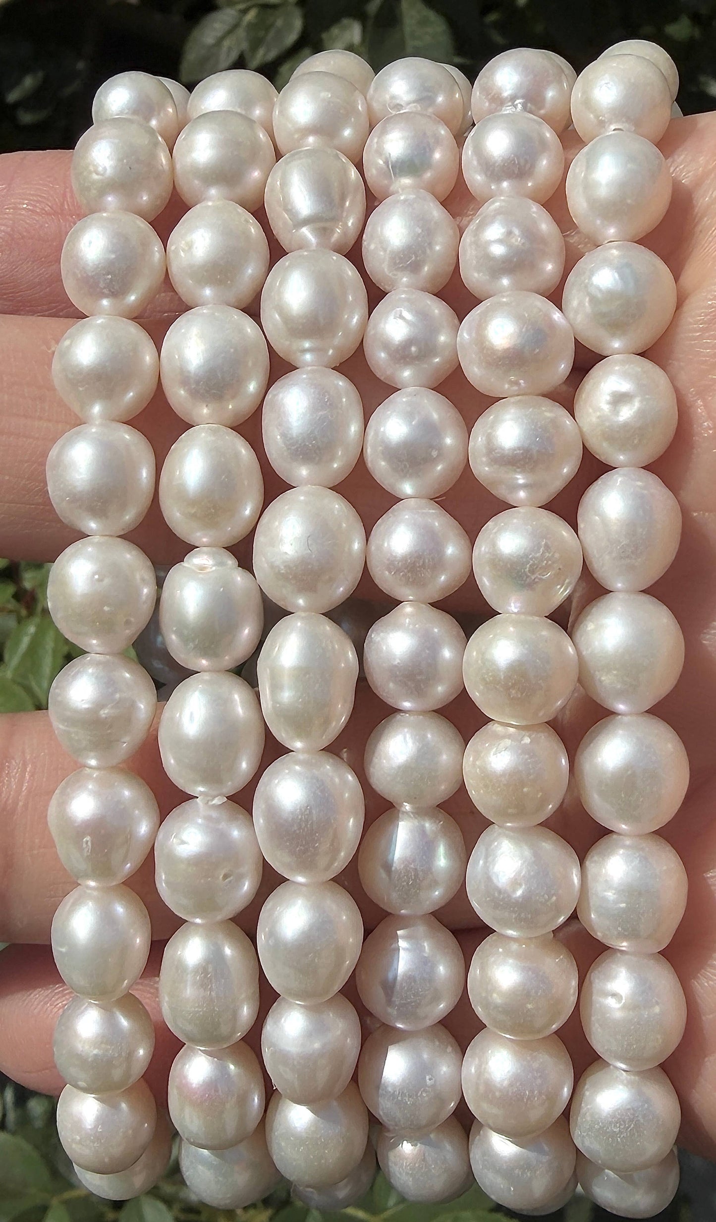 Natural Freshwater Pearl Stretch bracelets 7mm 7.5”