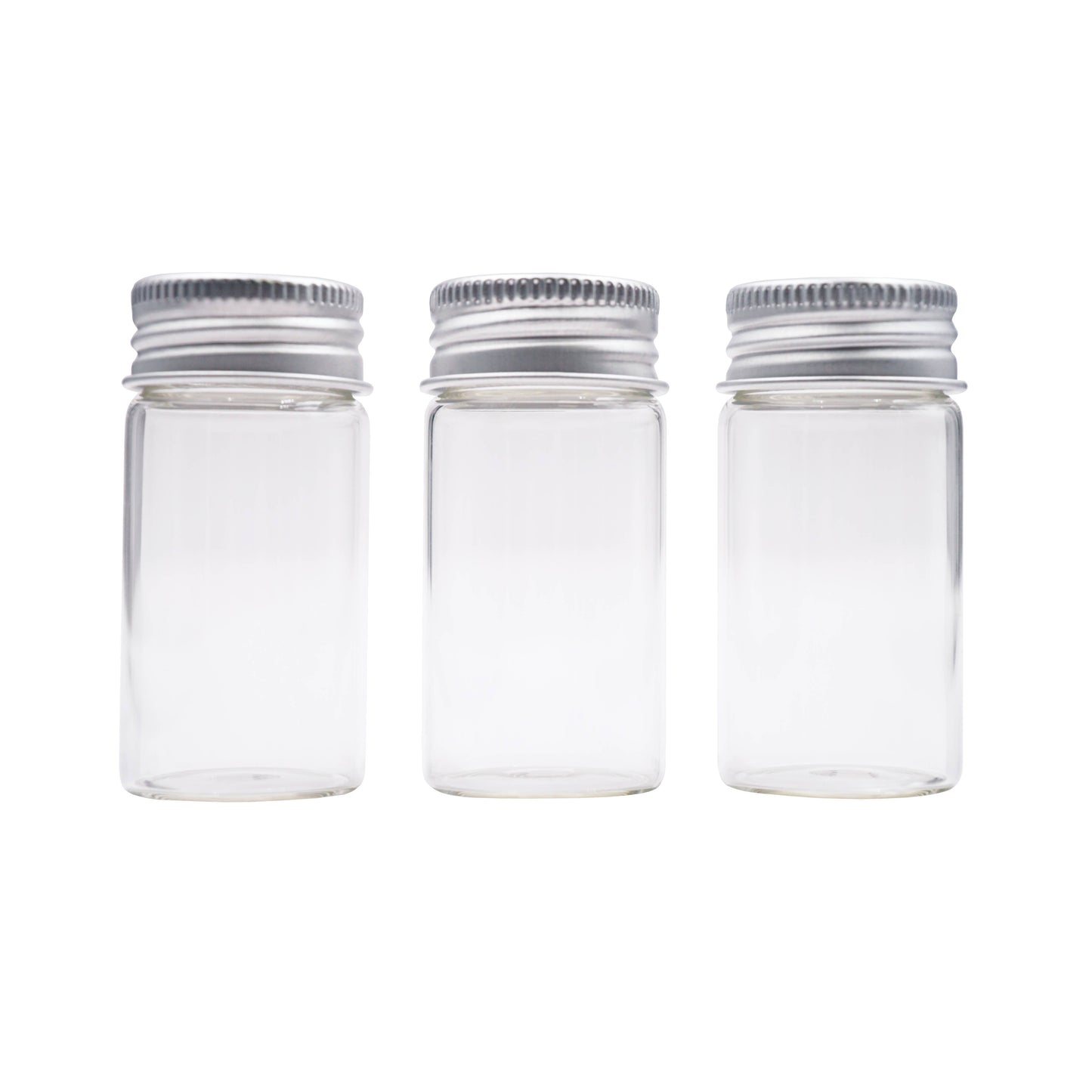Small Glass Bottle w/ Screw Cap: BO-017 2.5cm x 5cm (3-ct)