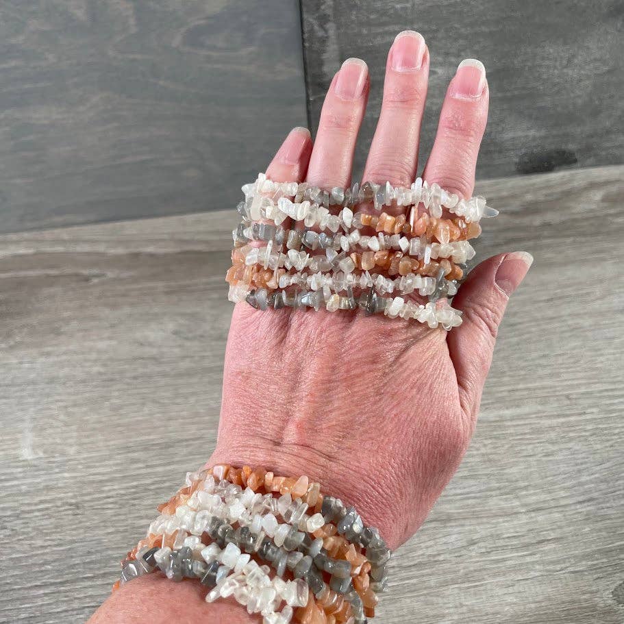 Multi-Stone Gemstone Chip Bracelets –  Wholesale Crystals: Amethyst Smoky Quartz