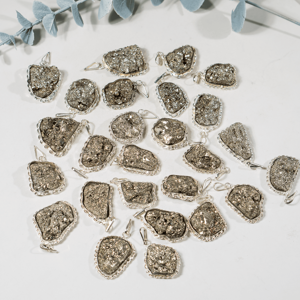 Crystal Pendant | Pyrite Necklace | Wealth Protection