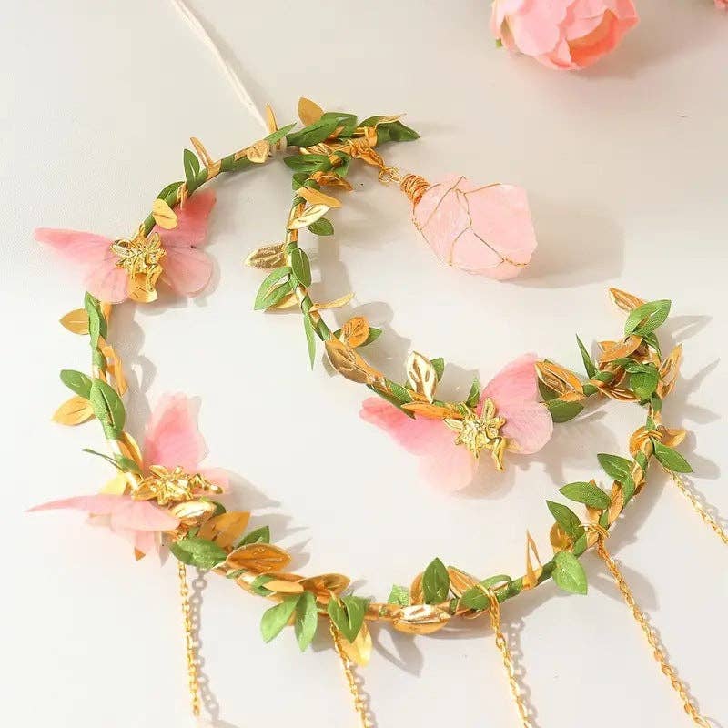 Leaves Butterfly Moon Crystal Suncatcher DP25D690: Moon-15cm