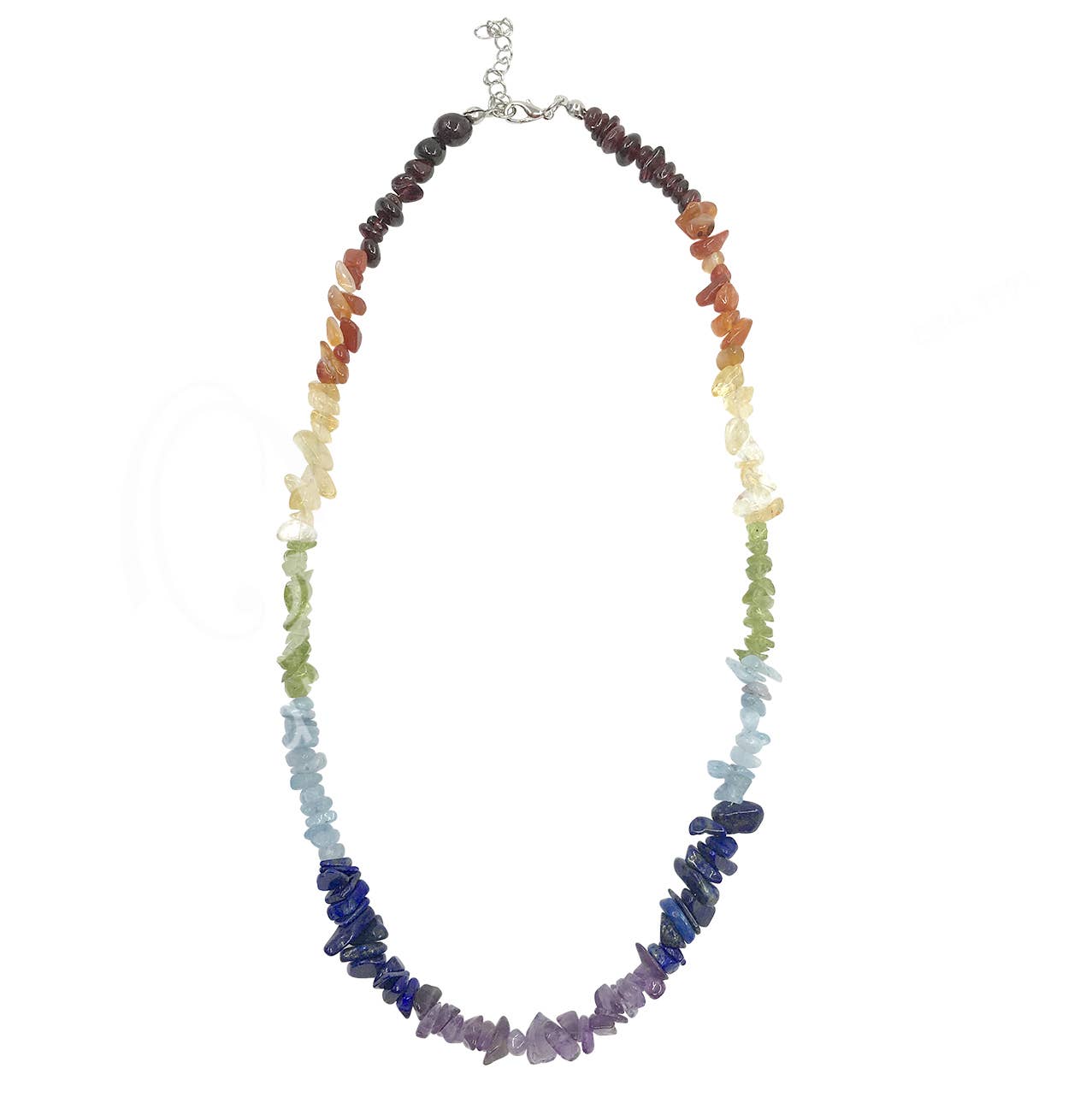 (PC)CHIPS NECKLACE - CHAKRA 18"L