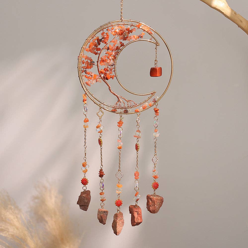 Simple Tree of Life Crystal Hanging Suncatcher 8ZA7HLS06: Colorful