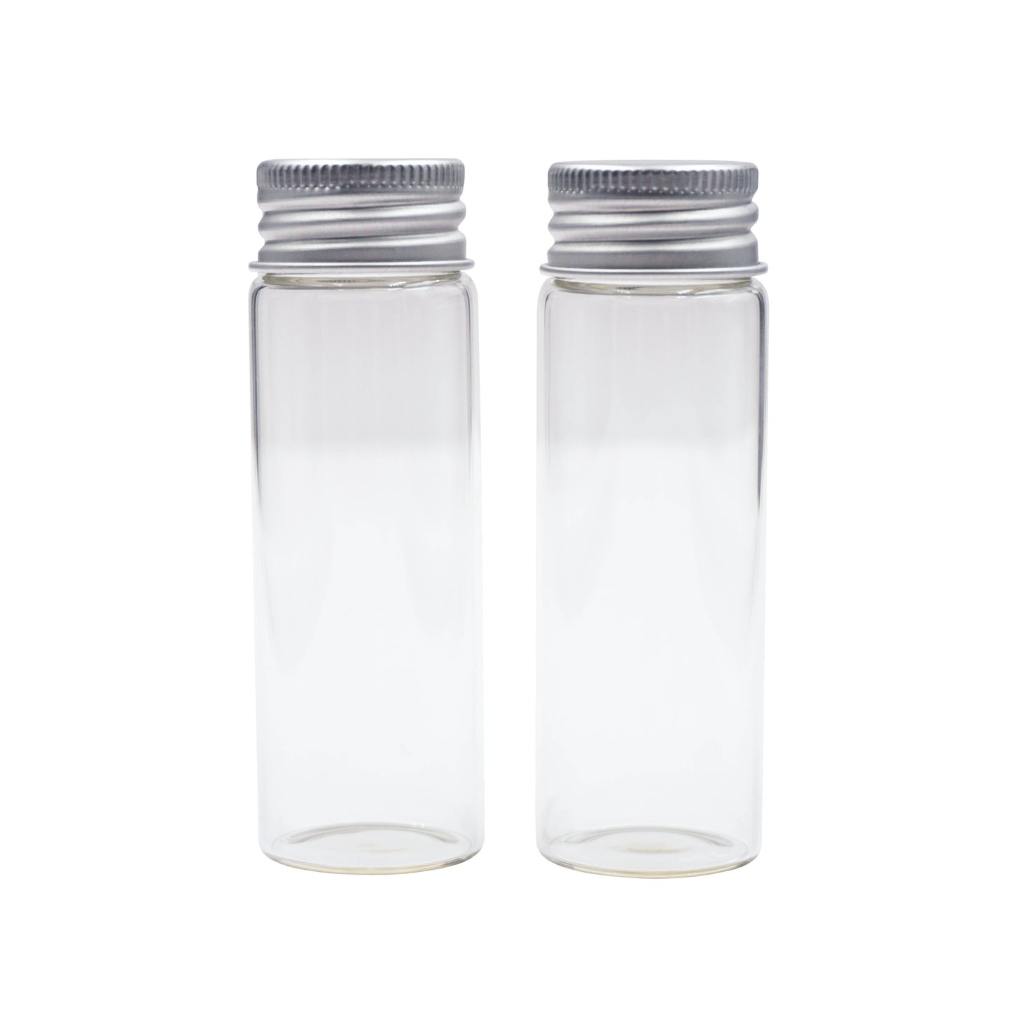 Small Glass Bottle w/ Screw Cap: BO-016 2cm x 4.5cm (4-ct)