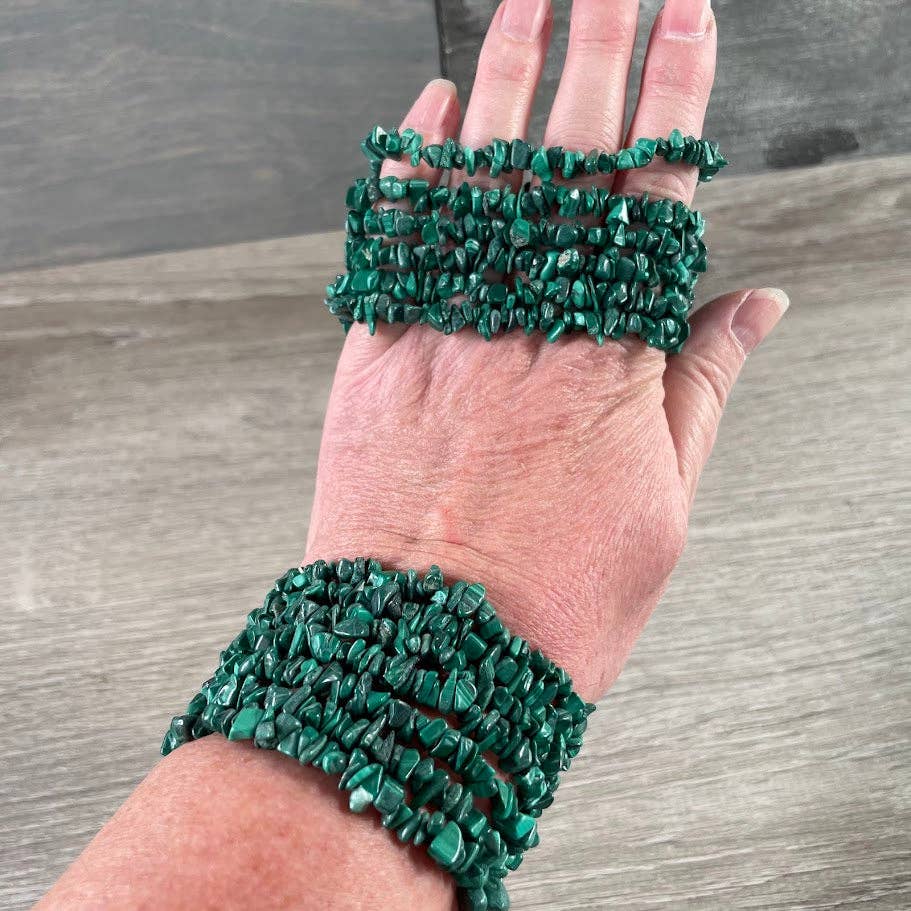 Gemstone Chip Bracelets – Premium Stones Crystal Jewelry: Amethyst
