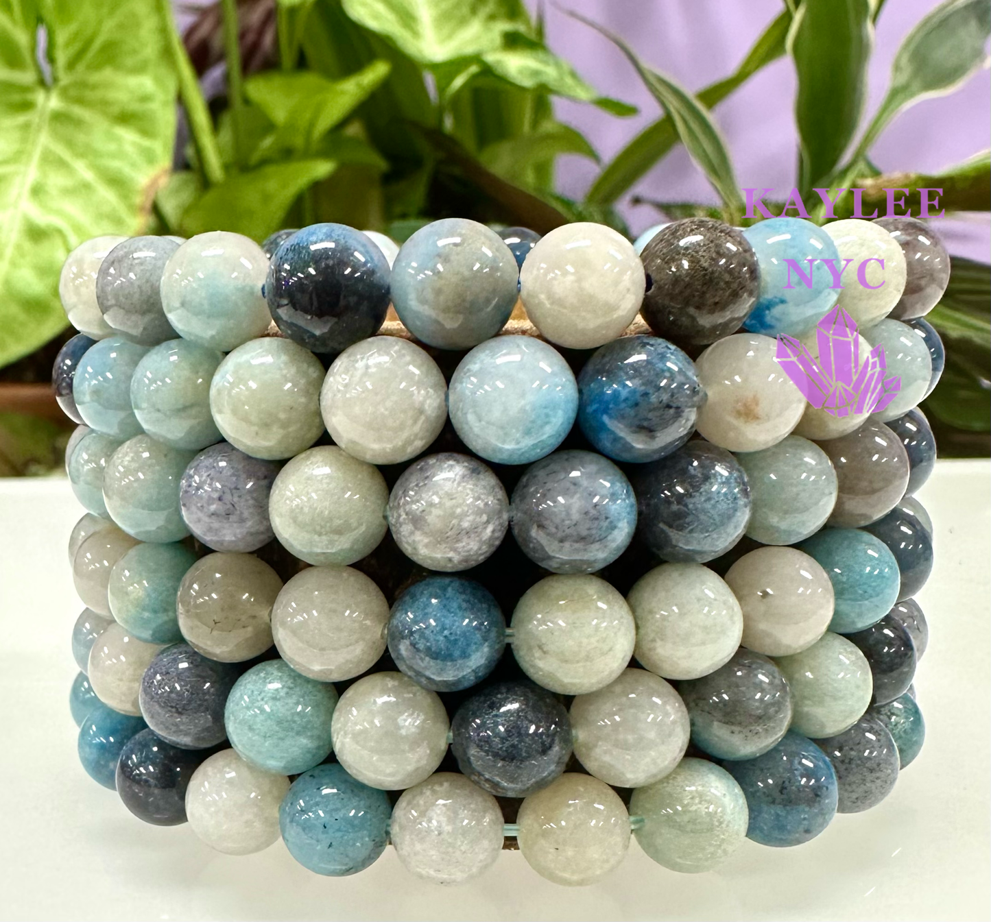 Natural Trolleite 7.5” Crystal Stretch Bracelet 8mm Healing