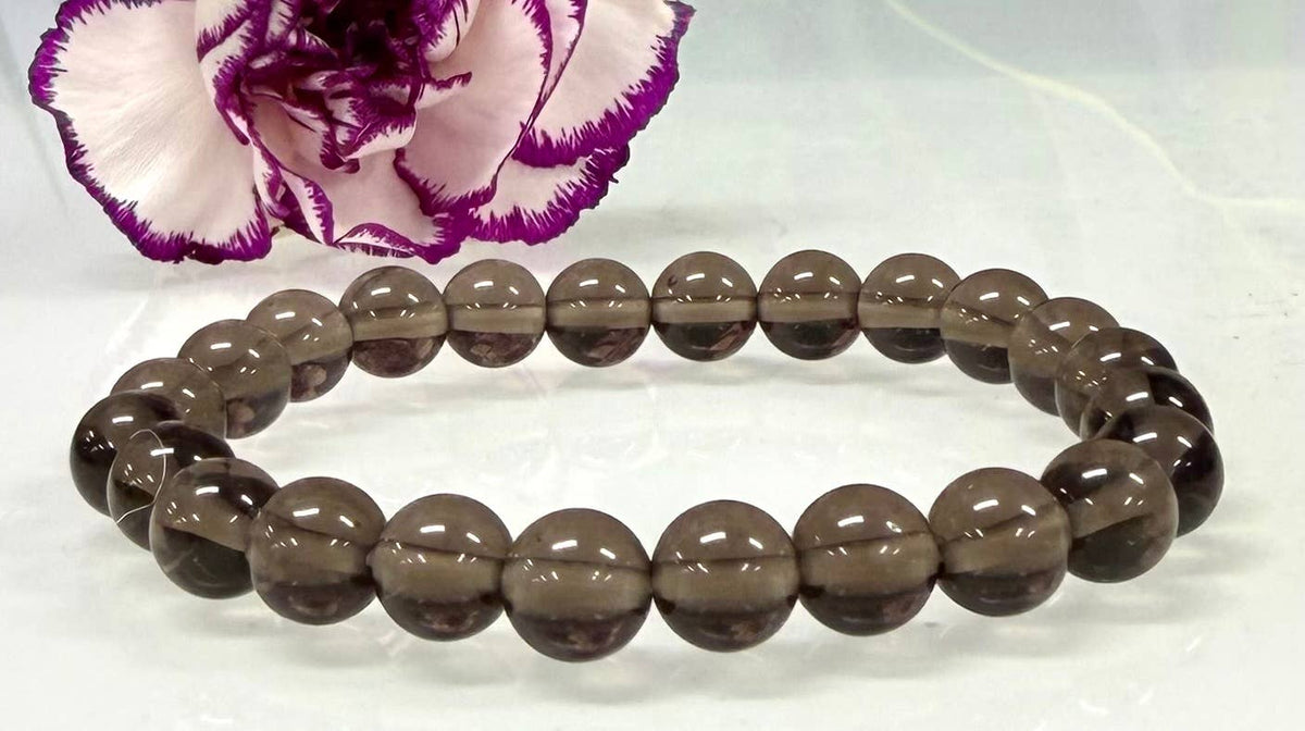 Natural Ice Obsidian 8mm Crystal Healing Stretch Bracelet