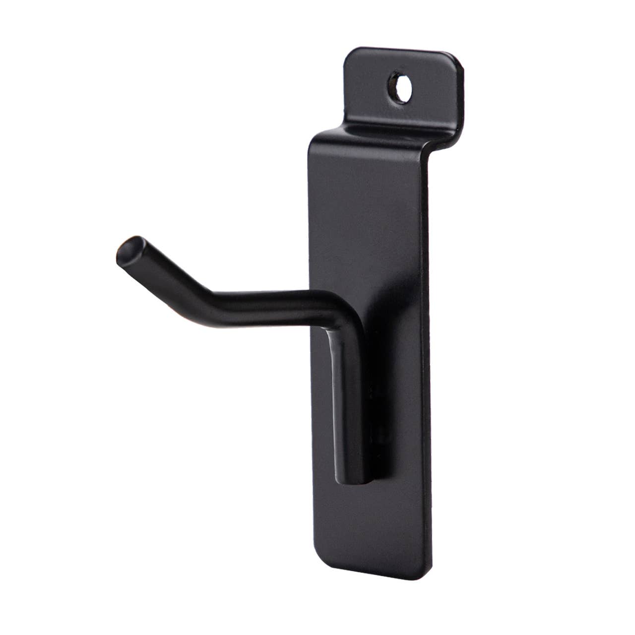 Black Peg Hook for Slatwall: 4 inch