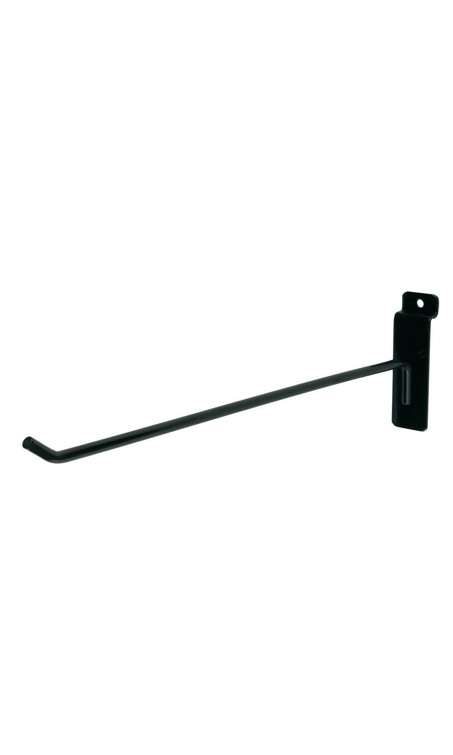 Black Peg Hook for Slatwall: 4 inch