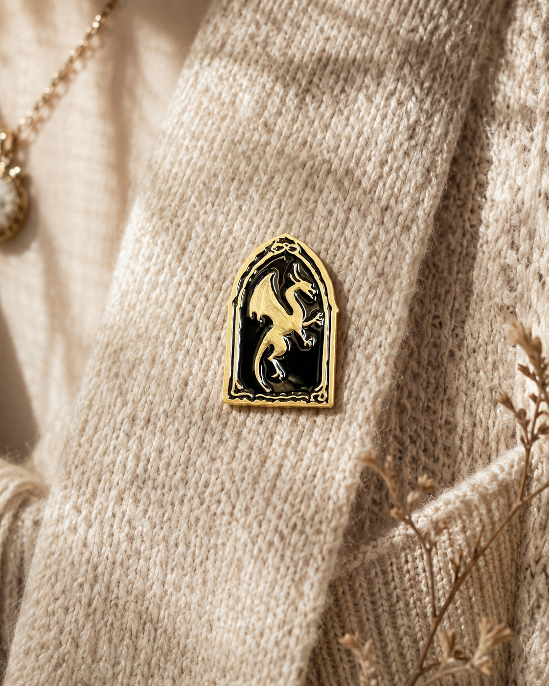 Ancient Wyvern Crest Pin