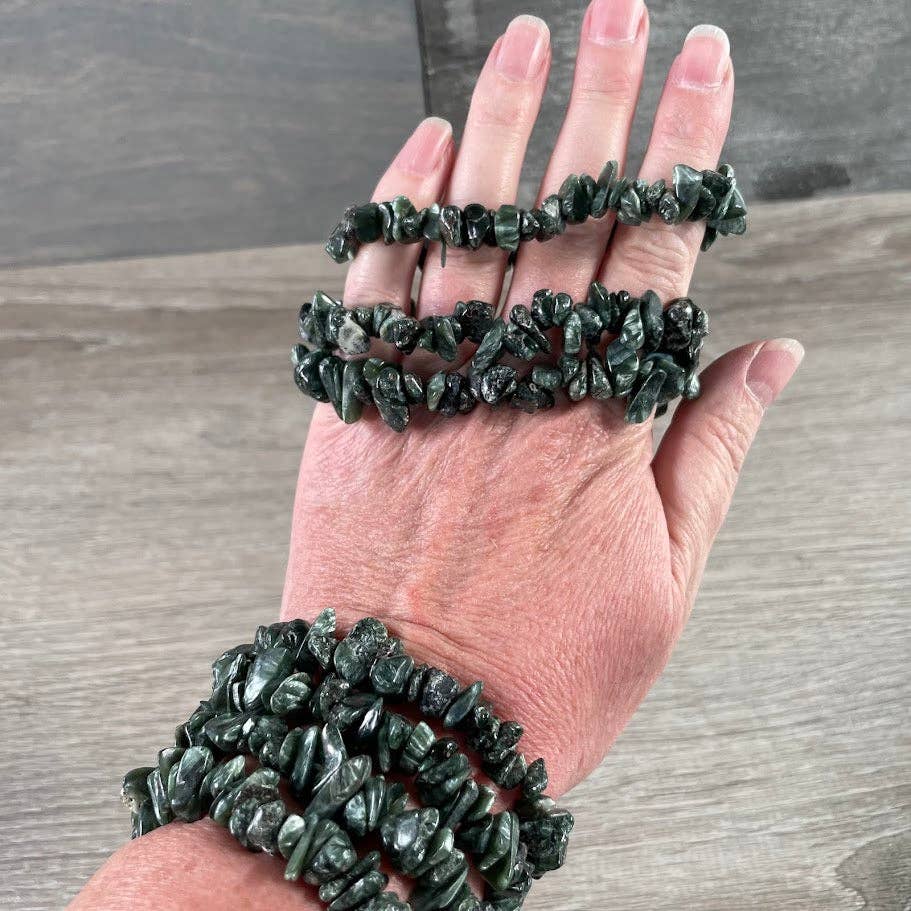Gemstone Chip Bracelets – Premium Stones Crystal Jewelry: Pink Opal
