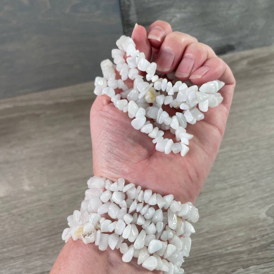 Gemstone Chip Bracelets – Common Crystals in Bulk Wholesale: Rose Quartz