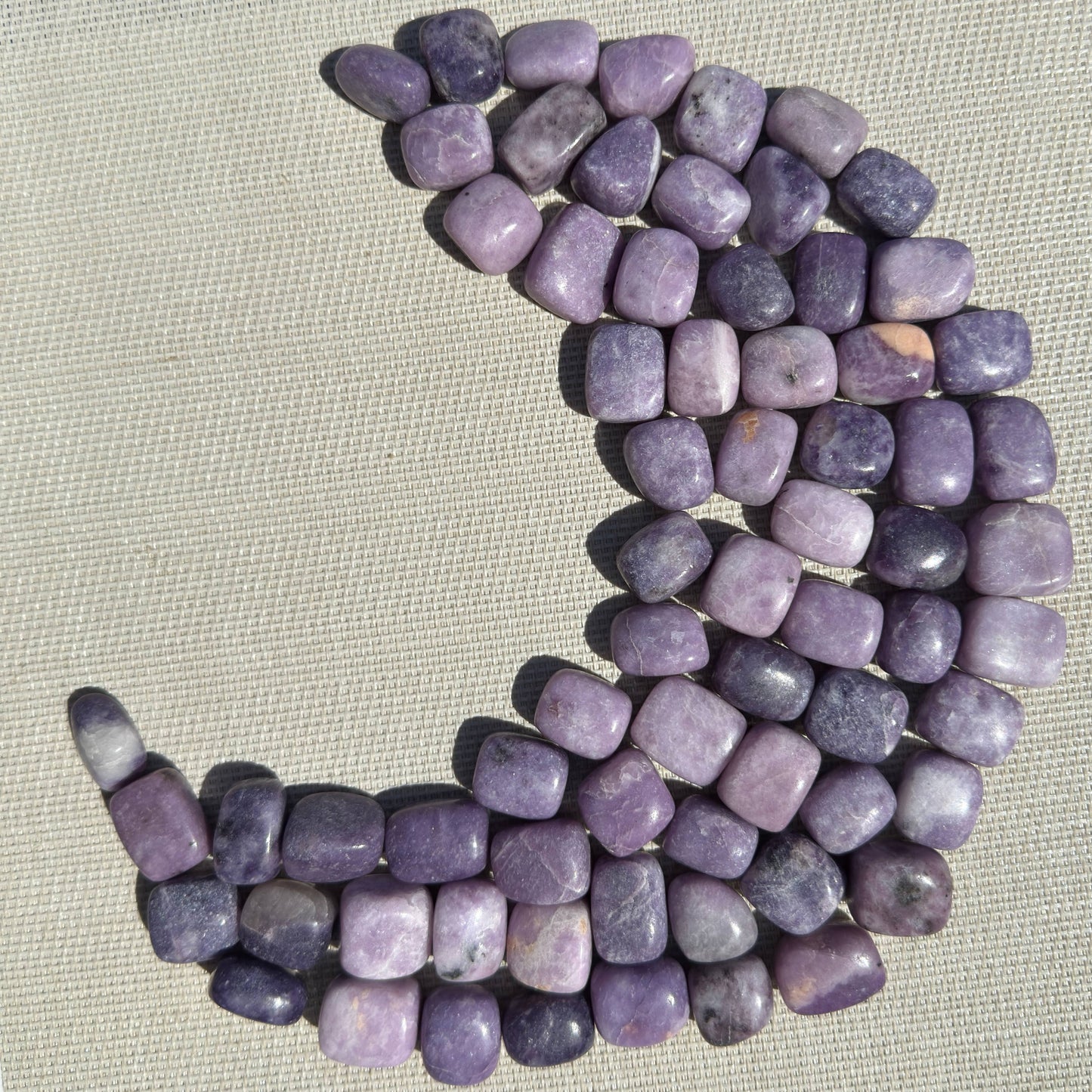 Wholesale Lot – 2 lbs Natural Lepidolite Tumble Crystals