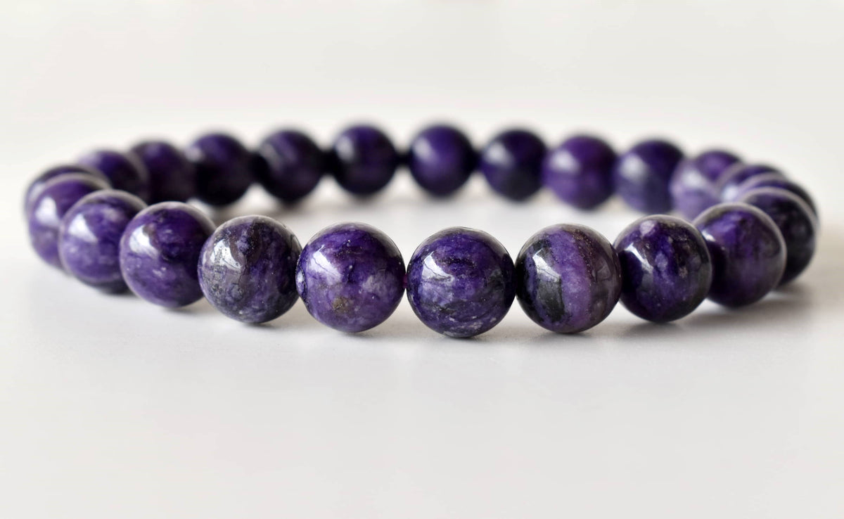 Healing Bracelet | Charoite Bracelet | Gemstone Bracelet: 8mm