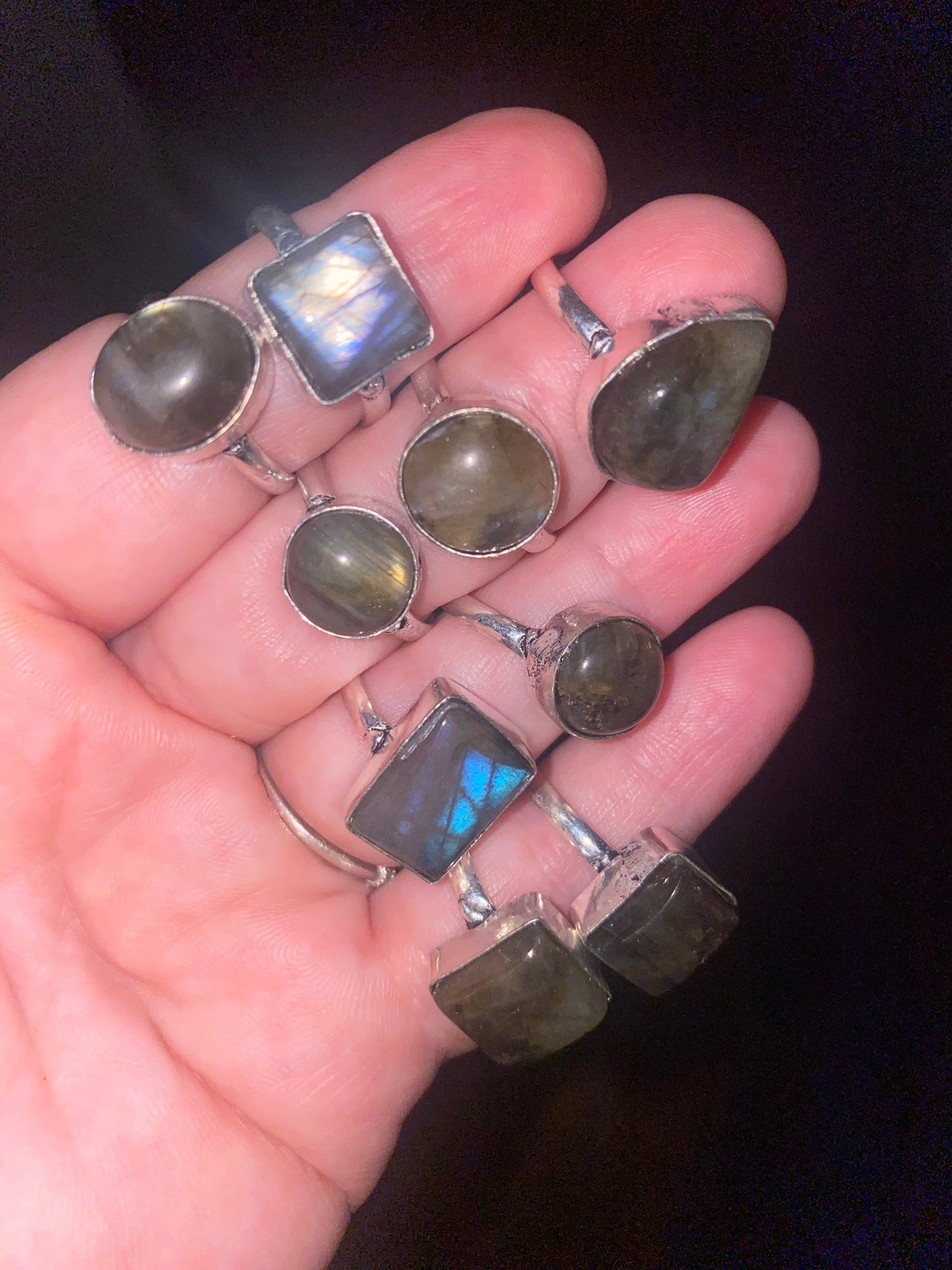 Labradorite Rings Fitted