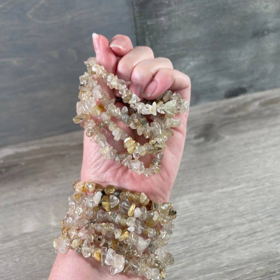Gemstone Chip Bracelets – Common Crystals in Bulk Wholesale: Rose Quartz