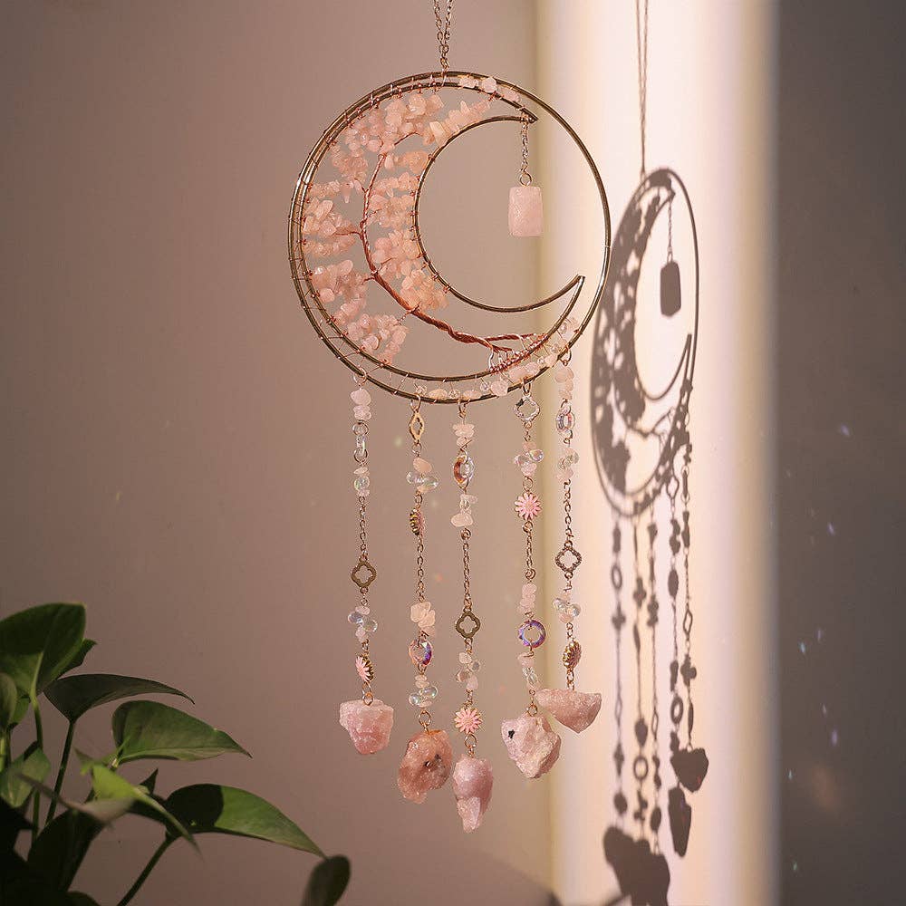 Simple Tree of Life Crystal Hanging Suncatcher 8ZA7HLS06: Colorful