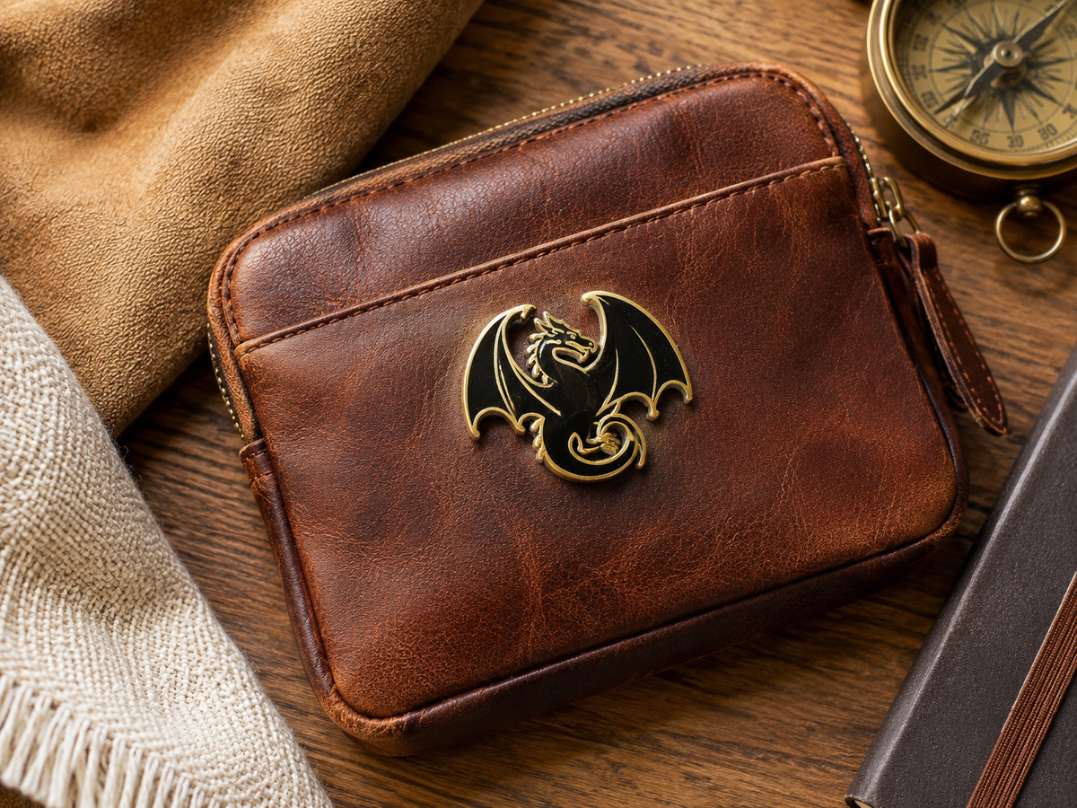 Bronze Circle Dragon Pin