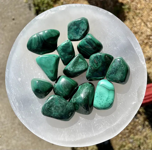 Malachite Tumbled Stones